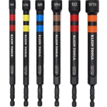 Klein 6-Piece Power Impact-Rated Hollow Nut Driver Set, Magnetic 32940