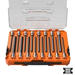 Klein 16-Piece Long Knurled Hex Bit Socket Set - SAE and Metric 652216HEXL
