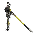 Slingco Strap Hoist - Yellow 1-Ton With Hot Stick Rings ZLH14447