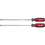 Milwaukee USA MADE 2-Piece 10" Cushion Grip Screwdriver Set MT200-2L