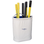 Tall Hard Side Divided Canvas Aerial Tool Bucket