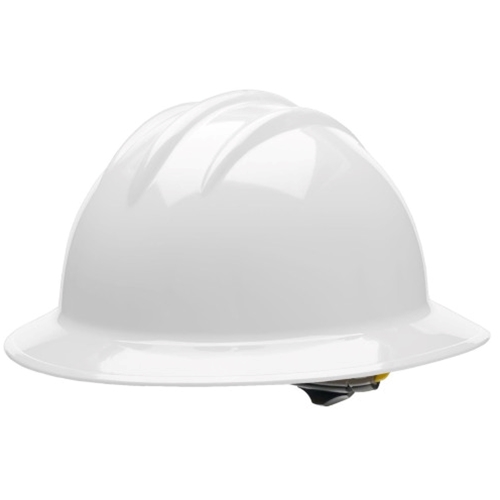 Bullard Classic C33 White Full Brim Hard Hat With Ratchet Suspension 33WHR