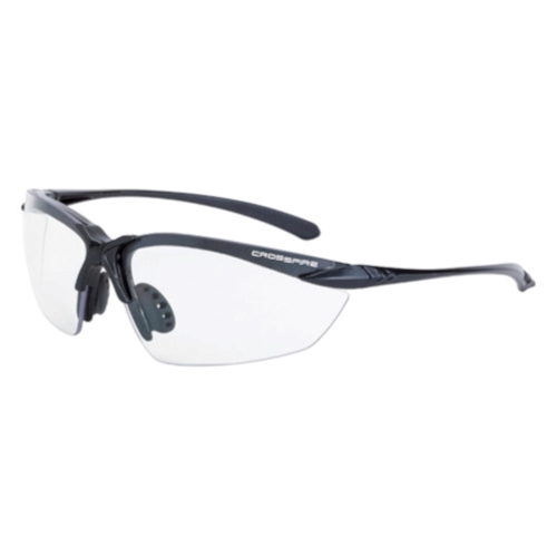 Crossfire Sniper Clear Lens With Matte Black Frame Safety Glasses 924