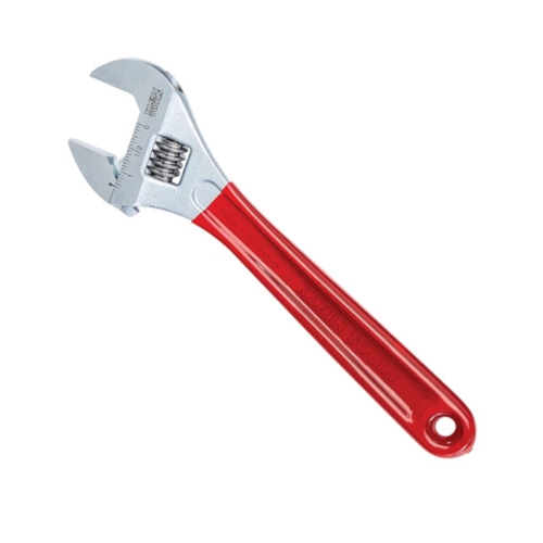 Klein Extra-Capacity 12" Dipped-Handle Adjustable Wrench D507-12