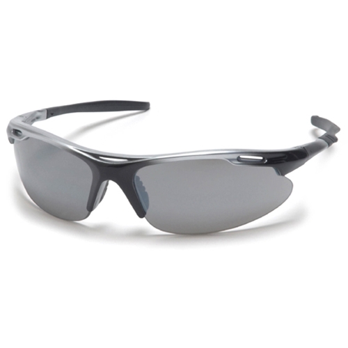 Pyramex AVANTE Safety Glasses Black/Silver Frame With Silver Mirror Lens SSB4570D