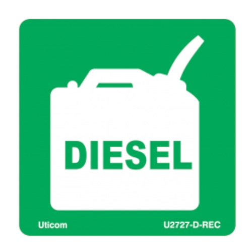 Safety Label "Diesel Inside" U2727-DI-REC
