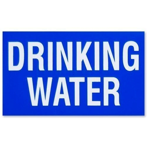 Safety Label "Drinking Water" U3050-DW