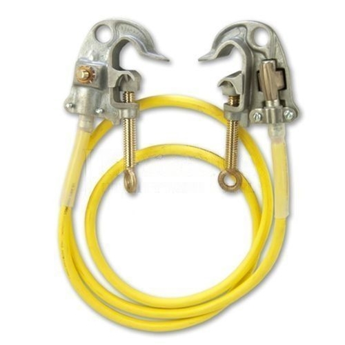Hastings Grounding Set With 1/0 x 10' Cable And 1.25" Aluminum C-Head Clamps GS1210