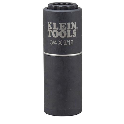 Klein 2-IN-1 Impact Socket 9/16 x 3/4 12-Point 66001