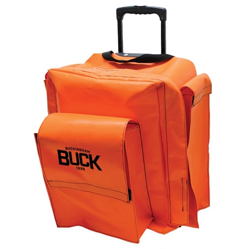 BuckPack Orange Rolling Backpack With Wheels 4471O1W1
