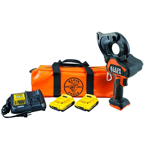 Klein Tools Battery-Operated AL/CU Closed-Jaw Cable Cutter Kit BAT20GD10