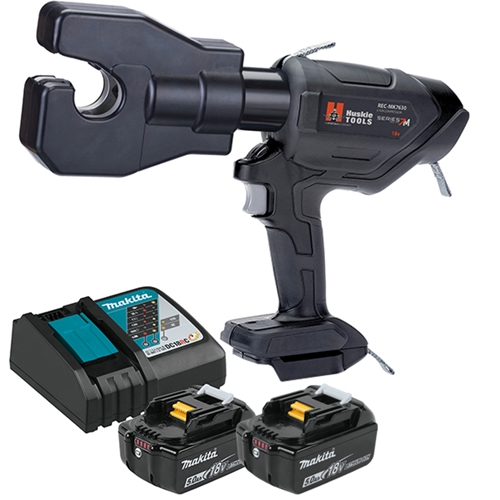 Huskie 18V(Makita) 6.2 Ton Dieless Compression Tool Kit With 120VAC Charger REC-MK7630