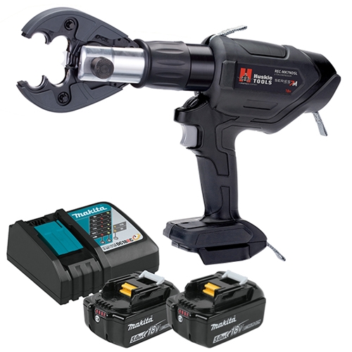 Huskie 18V(Makita) 6 Ton Compression Tool Kit With ND Jaw And 120VAC Charger REC-MK7NDSL