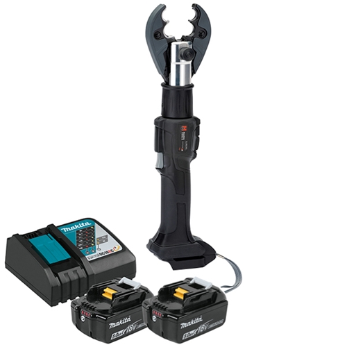 Huskie 18V(Makita) 6 Ton Inline Quick Change Compression Tool Kit With ND Jaw & 120VAC Charger SL-MK7ND