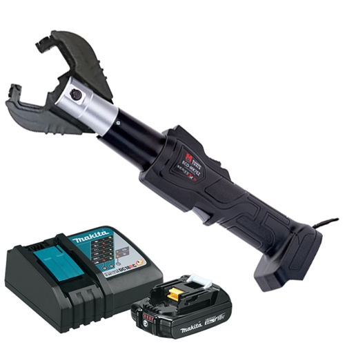Huskie 18V(Makita) 6 Ton Inline Compression Tool With K Jaw & 12VDC Charger ECO-MK7EZKDC-1w & 12VDC Charger ECO-MK7EZKDC-1