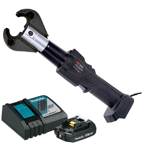 Huskie 18V(Makita) 6 Ton Inline Compression Tool With ND Jaw & 12VDC Charger ECO-MK7EZNDDC-1