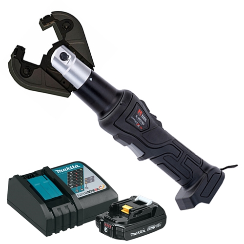Huskie 18V(Makita) 6 Ton Inline Compression Tool Kit With ND Jaw & 120VAC Charger IL-MK7ND