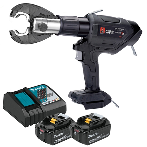 Huskie 18V(Makita) 6 Ton Compression Tool Kit With K Jaw And 120VAC Charger REC-MK7NDSLK