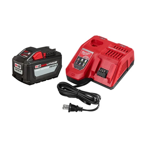 Milwaukee M18 REDLITHIUM™ HIGH OUTPUT™ HD12.0 Battery Pack w/ Rapid Charger 48-59-1200