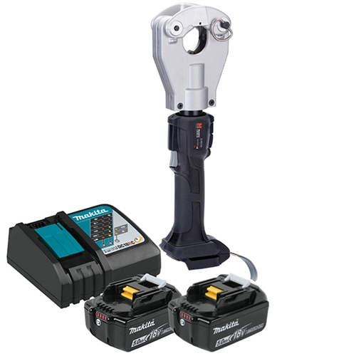 Huskie 18V(Makita) 6.2 Ton Dieless Inline Compression Tool Kit With 120VAC Charger SL-MK7750