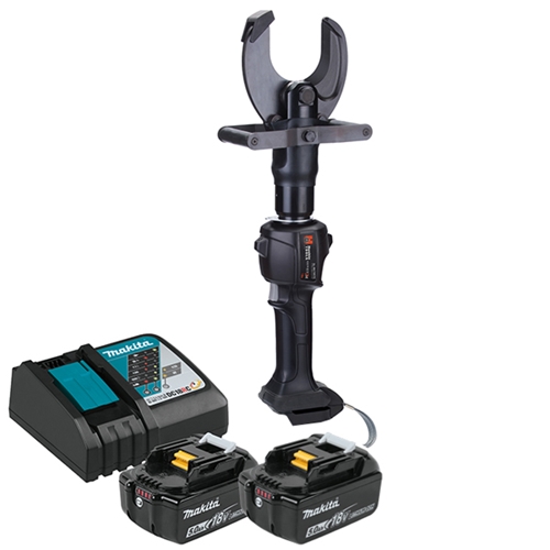 Huskie 18V(Makita) 12 Ton AL/CU Inline Cutting Tool Kit With 12VDC Charger SL-MK795YCDC