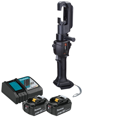 Huskie 18V(Makita) 15 Ton Inline P Die C Head Compression Tool Kit With 12VDC Charger SL-MKC7610DC