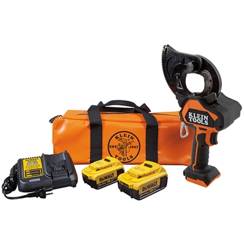 Klein Tools Battery-Operated EHS Closed-Jaw Cable Cutter Kit BAT20GD14H