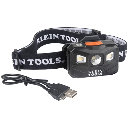 Klein Rechargeable Headlamp with Strap 56048