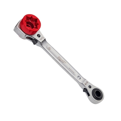Milwaukee Lineman's 5-in-1 Ratcheting Wrench w/ Milled Face 48-22-9216M