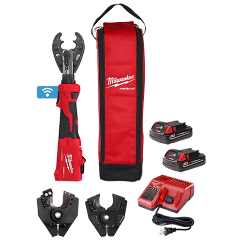 Milwaukee M18 FORCE LOGIC 6T Linear Utility Crimper Kit with O-D3 Jaw and Cutting Jaws 2978-OKIT