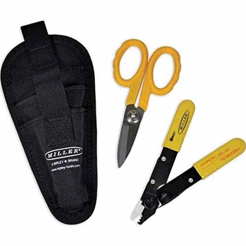 Miller Fiber Optic Stripper & Shear Kit (FO103-T-250-J, KS-1, Nylon Belt Pouch) MA01-7000