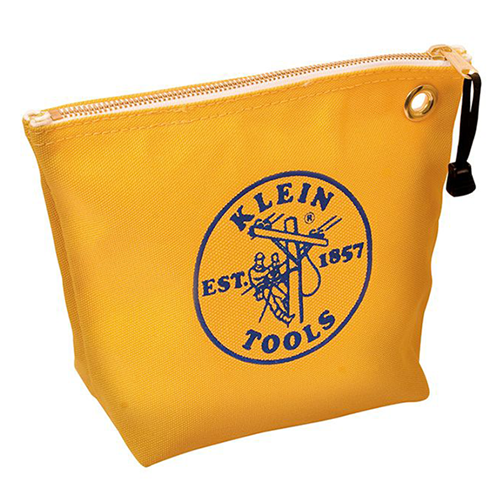 Klein Yellow Canvas Zippered Tool Pouch (10-Inch) 5539YEL