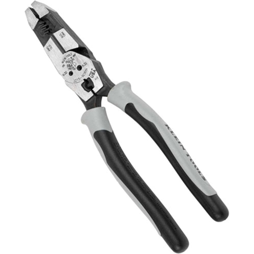 Klein J2159CRTP Hybrid Pliers with Crimper, Fish Tape Puller and Wire Stripper