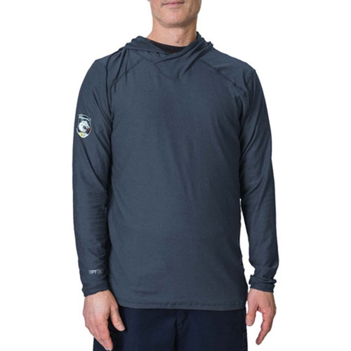 DragonWear Pro Dry Tech Hoodie Long Sleeve Shirt Navy 146431