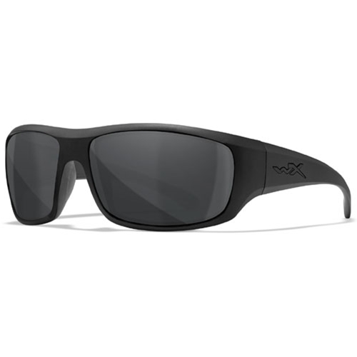 Wiley X WX OMEGA Safety Glasses Matte Black Frame, Smoke Grey Lens ACOME01