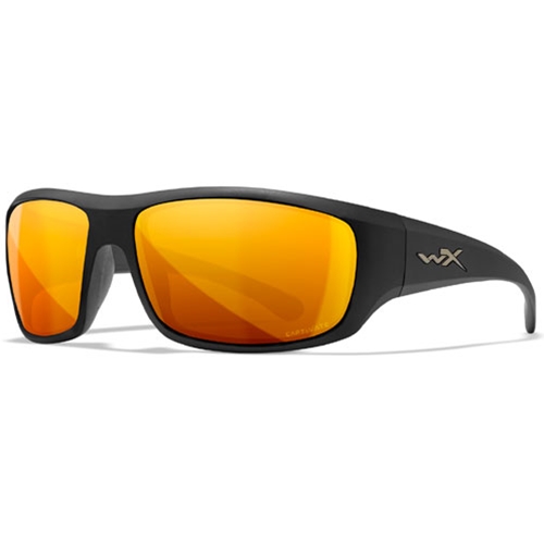 Wiley X WX OMEGA Safety Glasses Matte Black Frame, CAPTIVATE Polarized Bronze Mirror Lens ACOME04