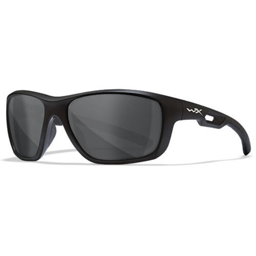 Wiley X WX ASPECT Safety Glasses Matte Black Frame, Smoke Grey Lens ACASP01