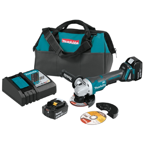 Makita 18V LXT 4-1/2 to 5 Inch Braking Grinder With Paddle Switch Kit XAG11T