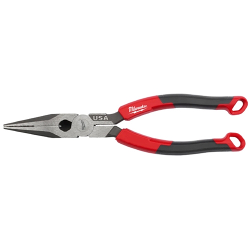 Milwaukee USA MADE Comfort Grip 8 Inch Long Nose Pliers MT555