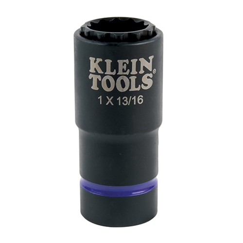 Klein 12 Point 2 in 1 Flip Impact Socket 1"and 13/16" 66015