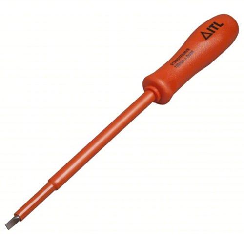 Insulated Tools Ltd 1000V Insulated Screwdriver 6 Inch x 3/16 Inch Slotted 01890