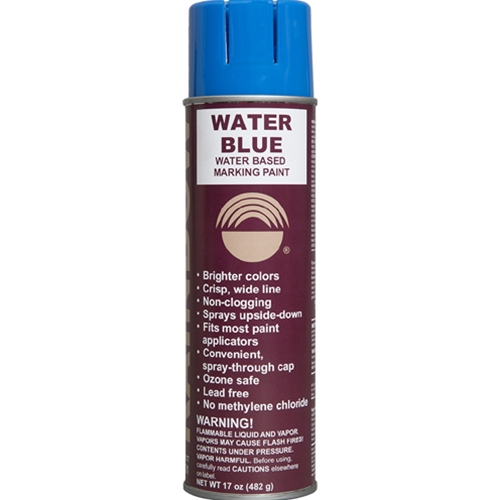 Rainbow Technology Water-Based Marking Paint Water Blue 17 ounce Aerosol Can 4631