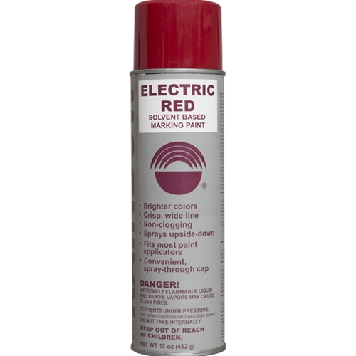 Rainbow Technology Solvent Based Marking Paint Electric Red 17 ounce Aerosol Can 4661