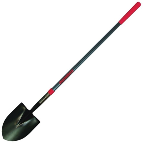 Razor Back Round Point Digging Shovel With 48 Inch Fiberglass Handle 45000